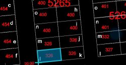 Parcelle de 326 m² sur 2 Voies de 15 et 20 m