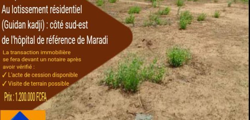 Parcelle de 300 m² sur une Voie de 15 m
