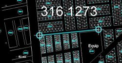Parcelle de 400 m²  sur une Voie de 20 m