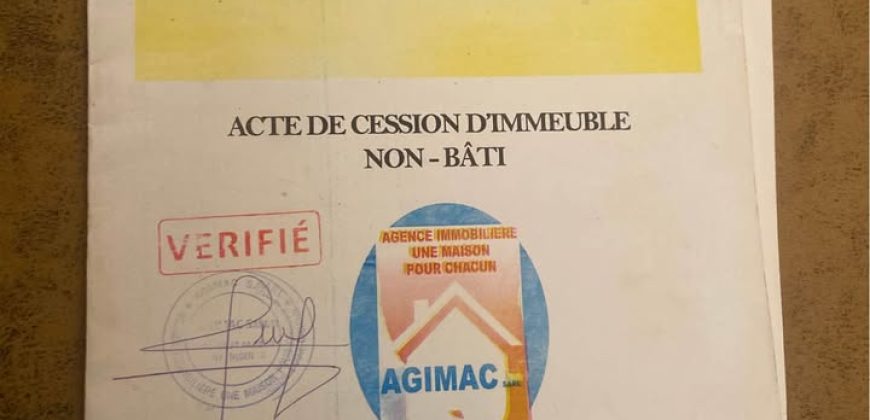 2 Parcelles de 400 m² à Bangoula Agimac