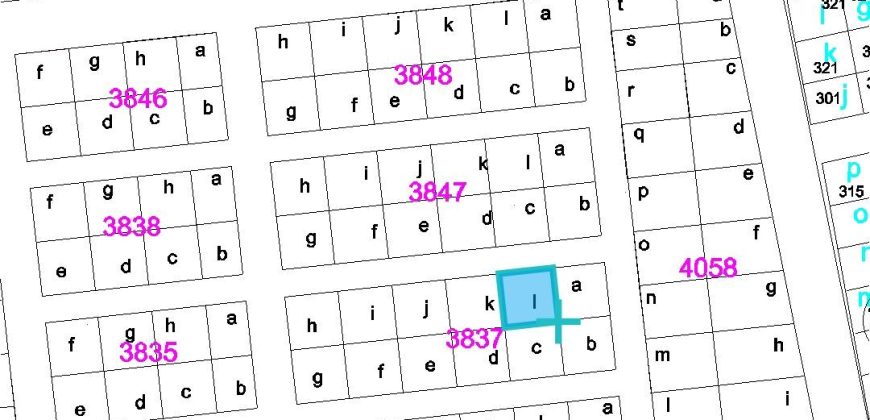 Parcelle de 400 m², Bien Positionnée