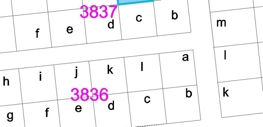 Parcelle de 400 m², Bien Positionnée