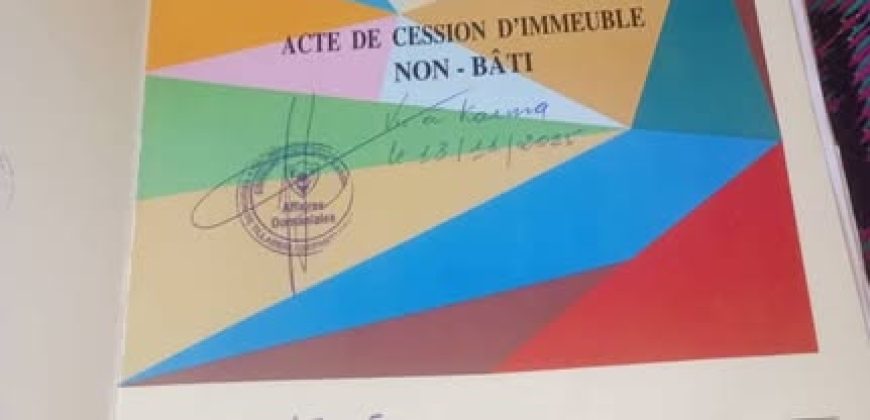 Parcelle 400 m², Zone Chique et Habitée