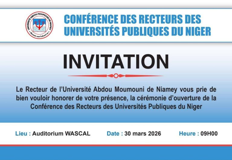 CONFÉRENCE DES RECTEURS DES UNIVERSITÉS PUBLIQUES DU NIGER (CRUPN)