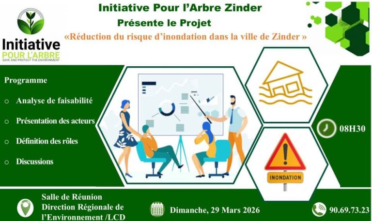 INITIATIVE POUR L’ARBRE : LANCEMENT DU PROJET RÉDUCTION DU RISQUE D’INONDATION DANS LA VILLE DE ZINDER