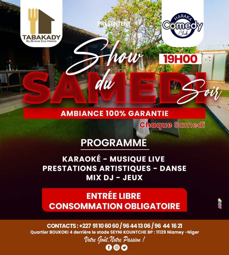 LES SHOWS DU SAMEDI SOIR AU COMPLEXE TABAKADY