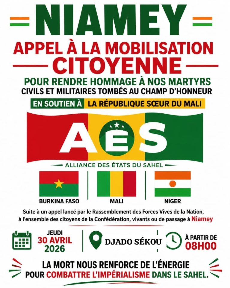 APPEL À LA MOBILISATION CITOYENNE POUR RENDRE HOMMAGE À NOS MARTYRS