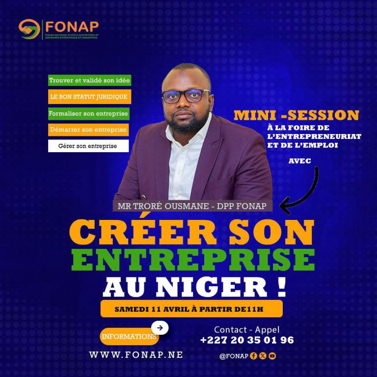 FONAP – CRÉER SON ENTREPRISE AU NIGER