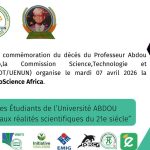 INNOSCIENCE AFRICA – 1ÈRE ÉDITION : HOMMAGE AU PROFESSEUR ABDOU MOUMOUNI DIOFFO