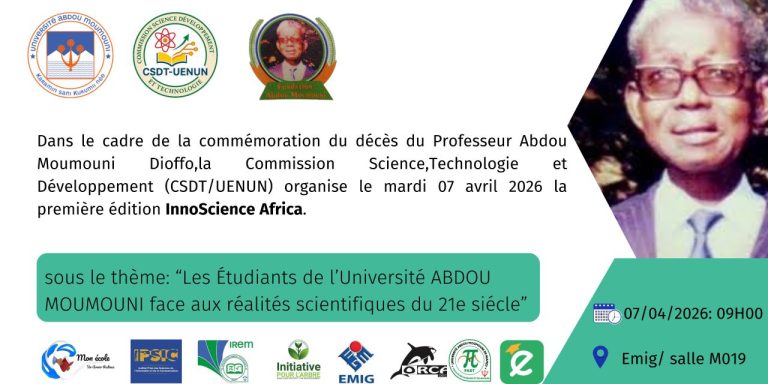INNOSCIENCE AFRICA – 1ÈRE ÉDITION : HOMMAGE AU PROFESSEUR ABDOU MOUMOUNI DIOFFO