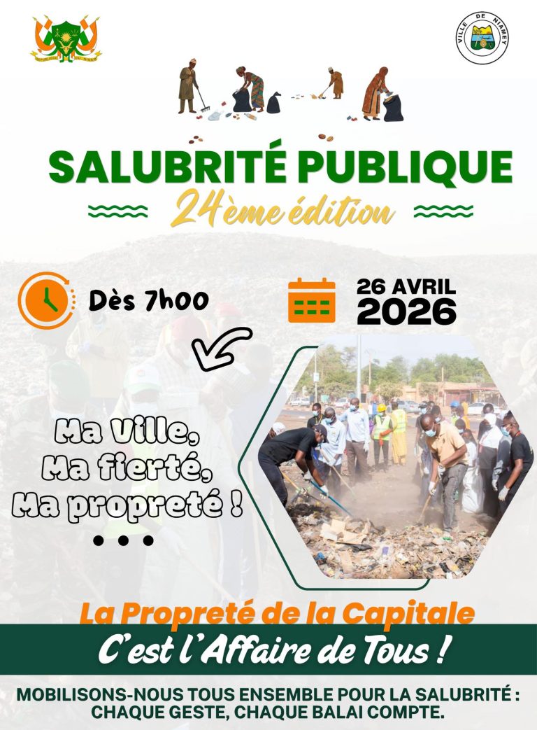 JOURNÉE DE SALUBRITÉ PUBLIQUE – 24ᵉ ÉDITION : LA PROPRETÉ DE LA CAPITALE, C’EST L’AFFAIRE DE TOUS