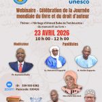 WEBINAIRE : JOURNÉE MONDIALE DU LIVRE ET DU DROIT D’AUTEUR