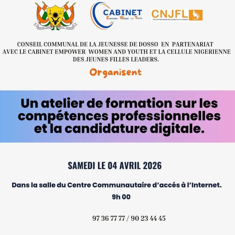 ATELIER DE FORMATION SUR LES COMPÉTENCES PROFESSIONNELLES ET LA CANDIDATURE DIGITALE