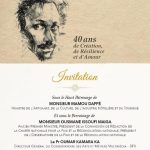 INVITATION | EXPOSITION <<40 ANS DE CRÉATION, DE RÉSILIENCE ET D'AMOUR>> DE L’ARTISTE OUMAR KAMARA KA