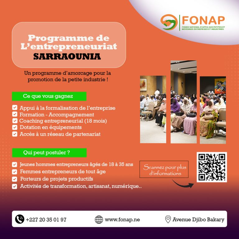 PROGRAMME DE l’ENTREPRENEURIAT SARRAOUNIA