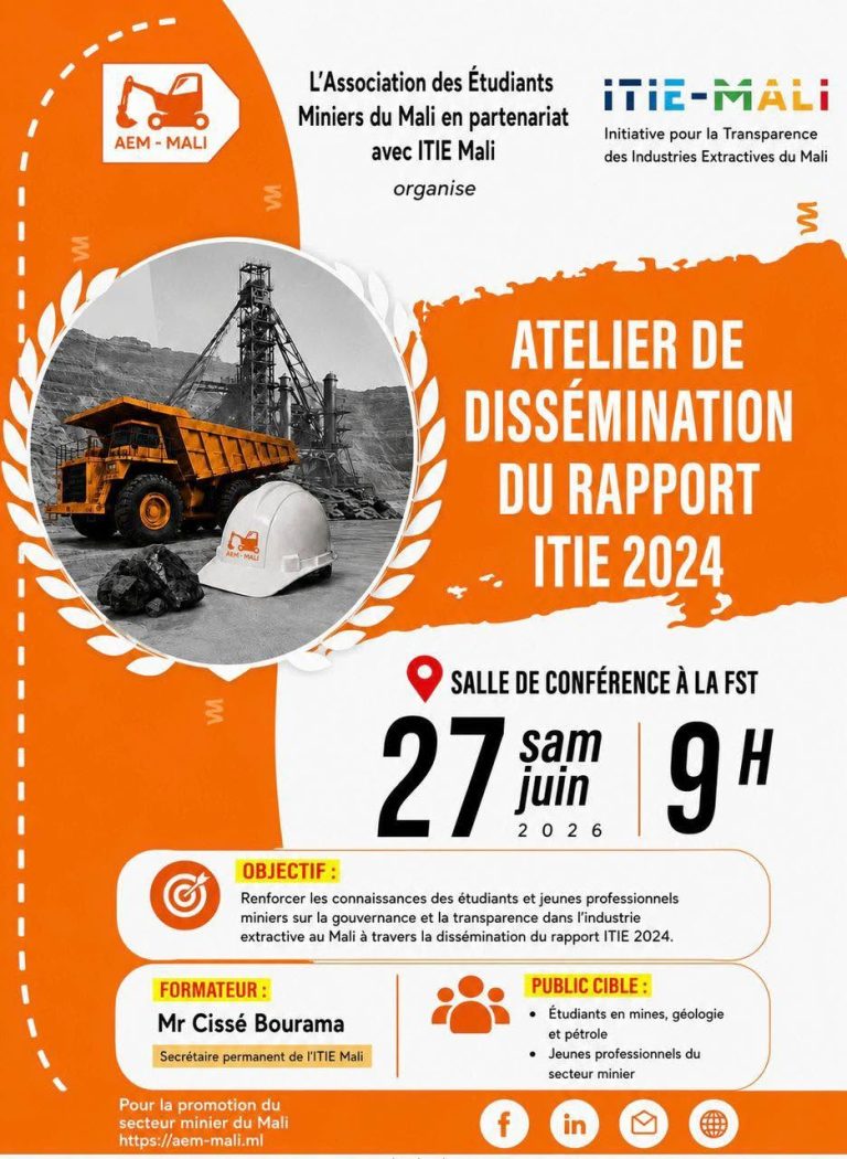 ATELIER DE DISSÉMINATION DU RAPPORT ITIE 2024