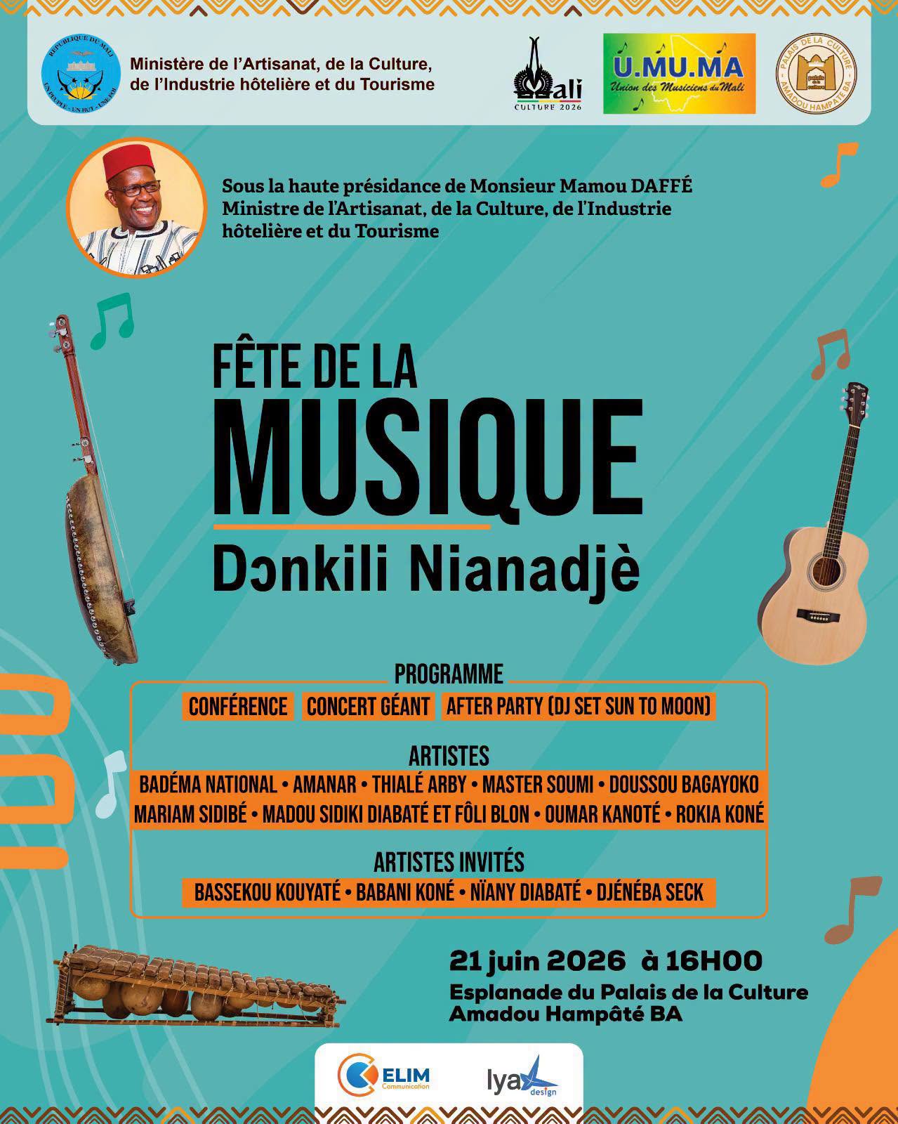 CÉLÉBRATION DE LA FÊTE DE LA MUSIQUE 2026 | DONKILI NIANADJÉ