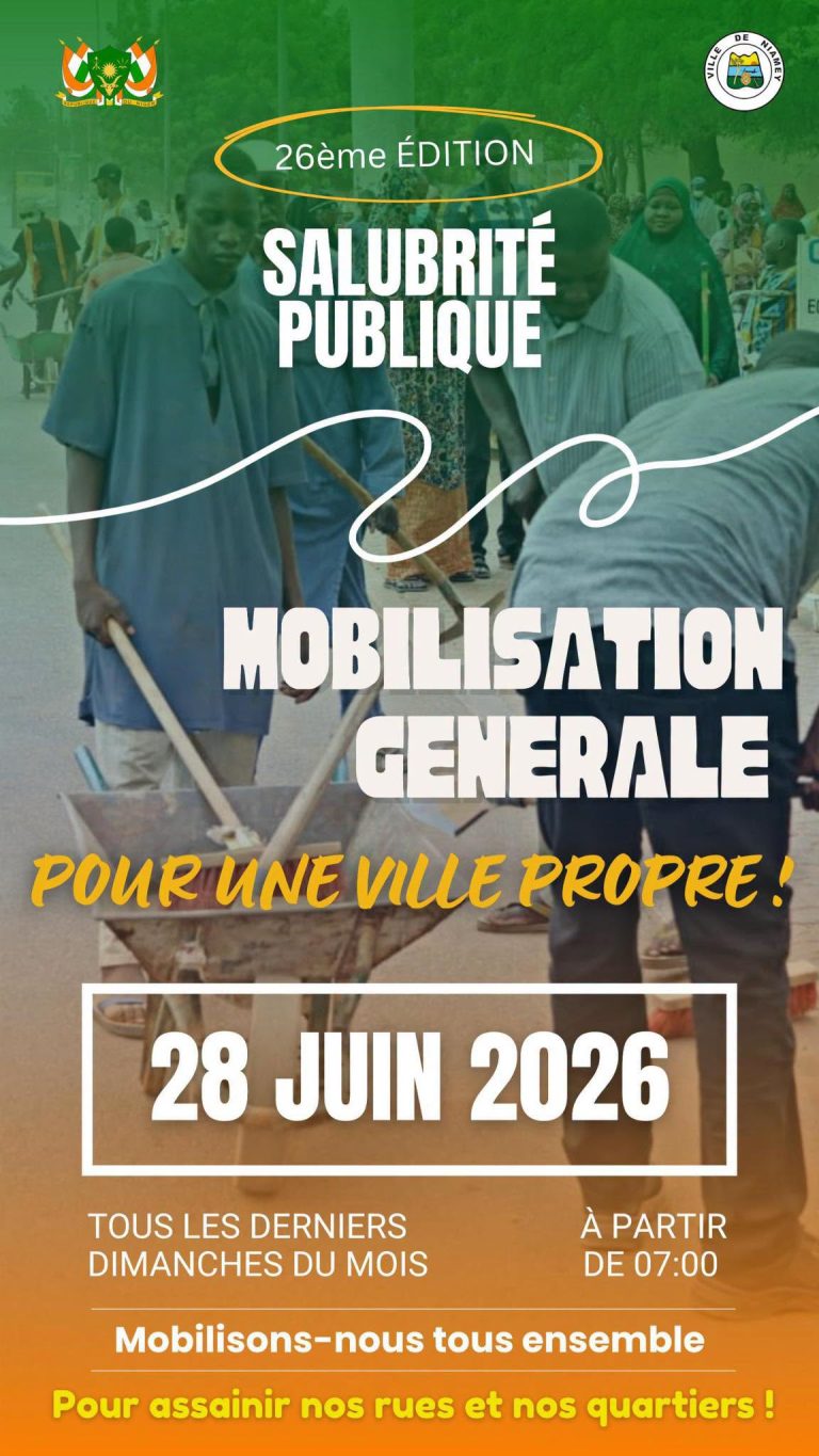 JOURNÉE DE SALUBRITÉ PUBLIQUE – 26ᵉ ÉDITION : LA PROPRETÉ DE LA CAPITALE, C’EST L’AFFAIRE DE TOUS