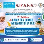 CAMP NATIONAL DES JEUNES MESSAGERS DE LA PAIX – 2ᵉ ÉDITION