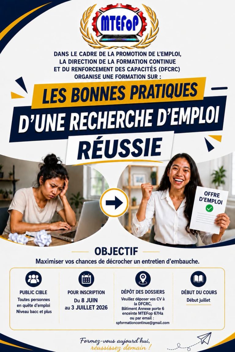 FORMATION : LES BONNES PRATIQUES D’UNE RECHERCHE D’EMPLOI RÉUSSIE