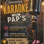 CONCOURS KARAOKÉ CHEZ PAP’S LOUNGE BAR