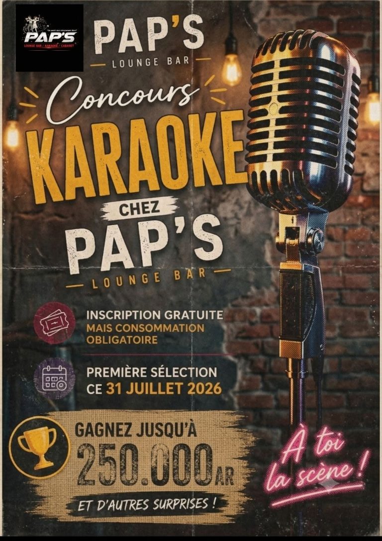 CONCOURS KARAOKÉ CHEZ PAP’S LOUNGE BAR