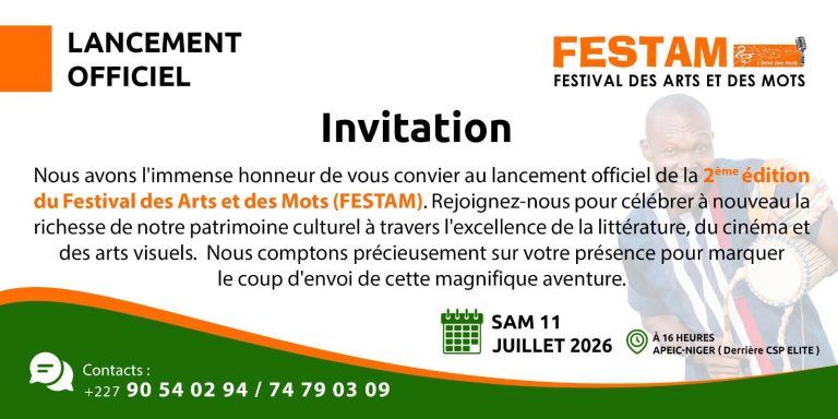 FESTIVAL DES ARTS ET DES MOTS (FESTAM) – 2ᵉ ÉDITION