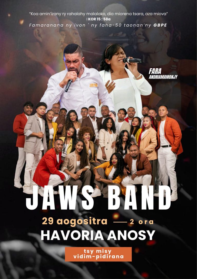 JAWS BAND : JUBILÉ DU 50ᵉ ANNIVERSAIRE DU GBPE