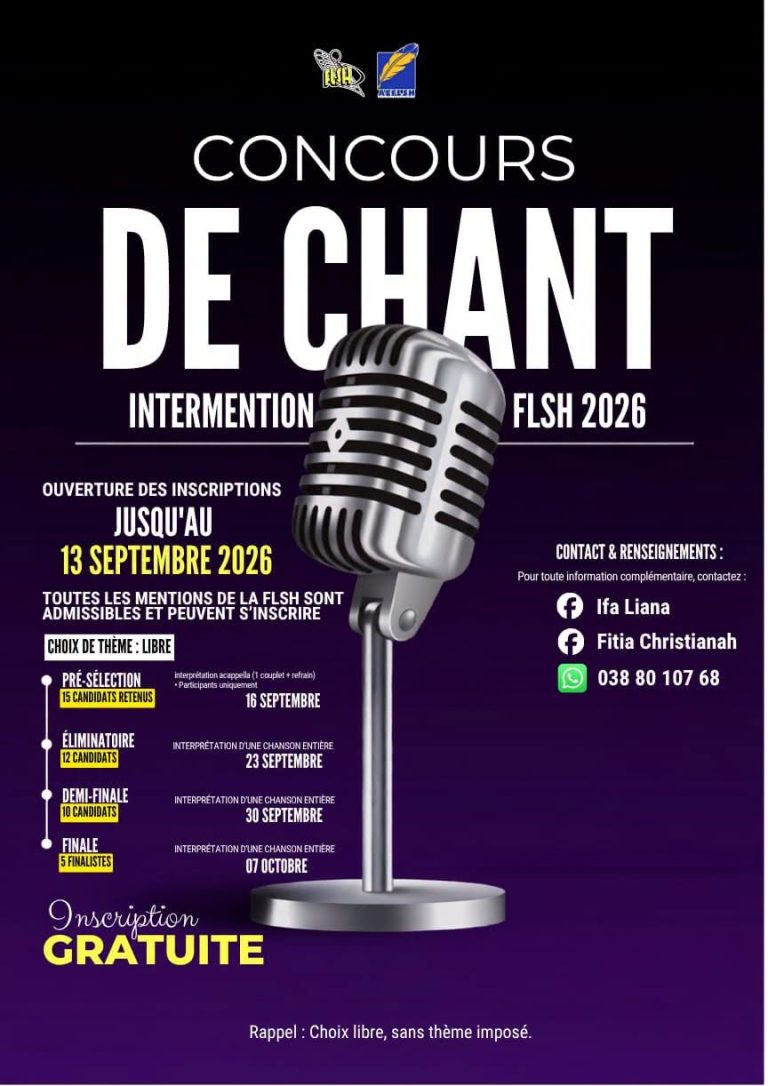 CONCOURS DE CHANSONS INTERMENTION FLSH 2026