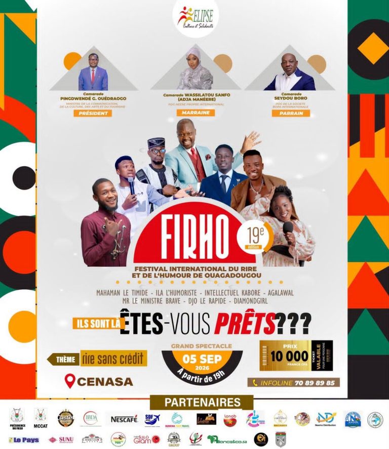 FESTIVAL INTERNATIONAL DU RIRE ET DE L’HUMOUR DE OUAGADOUGOU (FIRHO) – 19ᵉ ÉDITION