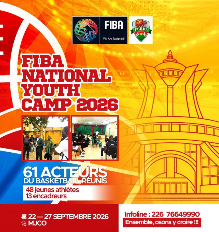 FIBA NATIONAL YOUTH CAMP 2026 : LA RELÈVE DU BASKETBALL BURKINABÈ EN ACTION À OUAGADOUGOU