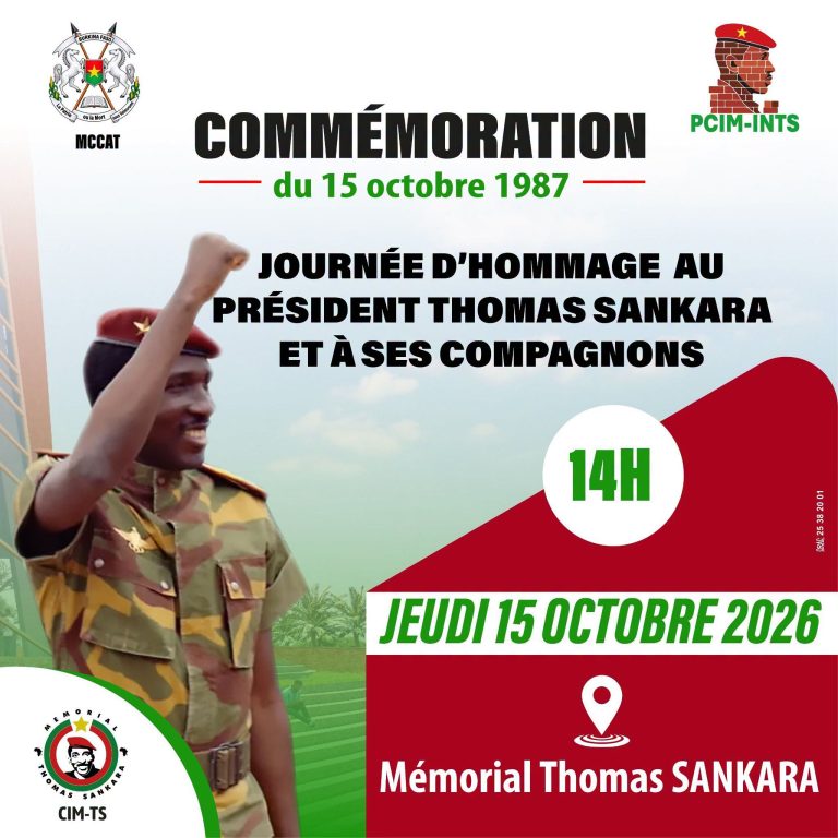 JOURNÉE D’HOMMAGE AU PRÉSIDENT THOMAS SANKARA ET À SES COMPAGNONS