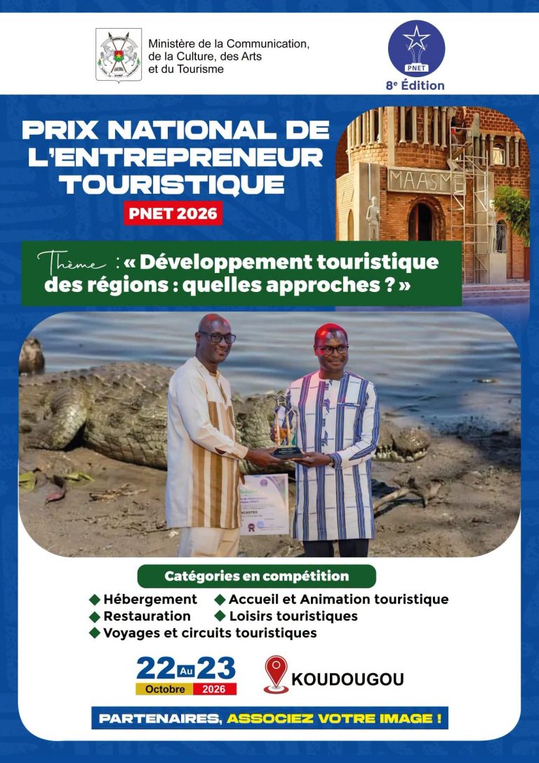 PRIX NATIONAL DE L’ENTREPRENEUR TOURISTIQUE – PNET 2026