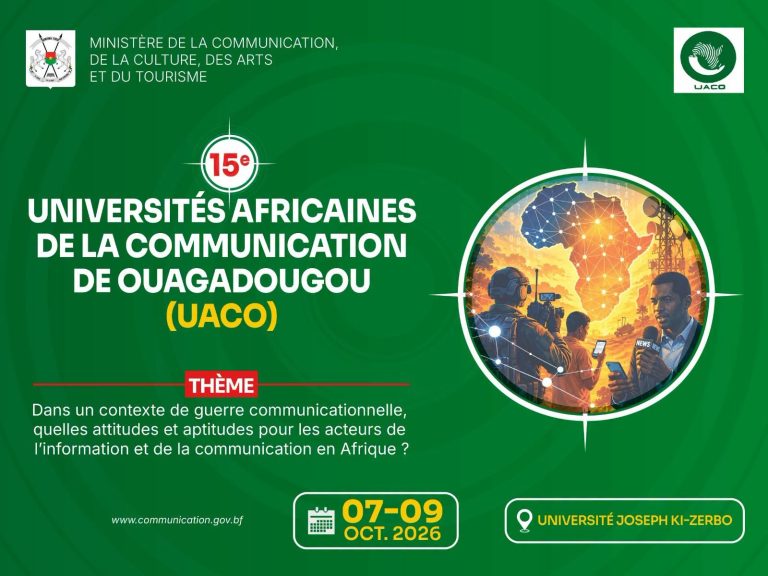 UNIVERSITÉS AFRICAINES DE LA COMMUNICATION DE OUAGADOUGOU (UACO) – 15ᵉ ÉDITION